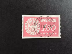 POSTSPARANDET 100 ÅR facit nr 1286 LYXSTÄMPLAT STOCKHOLM 16