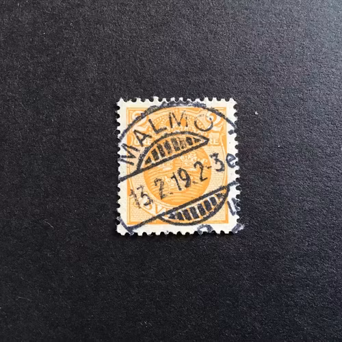 LILLA RIKSVAPNET facit nr 72 praktstämplat  MALMÖ