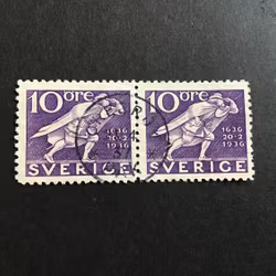 Postverket facit nr 247 C LYXSTÄMPLAT PAR ÖREBRO