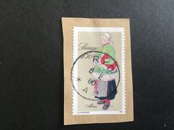 FOLKDRÄKTER facit nr 1109 PRAKTSTÄMPLAT PÅ KLIPP RYD