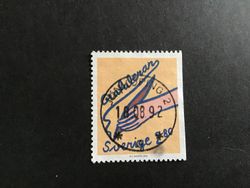 HÄLSNINGSFRIMÄRKEN I 1992 facit nr 1746 LYXSTÄMPLAT JÖNKÖPING 2