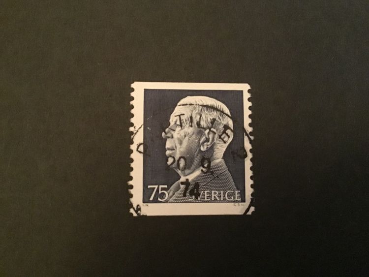 GUSTAF VI ADOLF facit nr 796 A PRAKTSTÄMPLAT PARTILLE 2