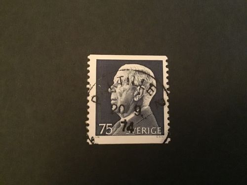 GUSTAF VI ADOLF facit nr 796 A PRAKTSTÄMPLAT PARTILLE 2