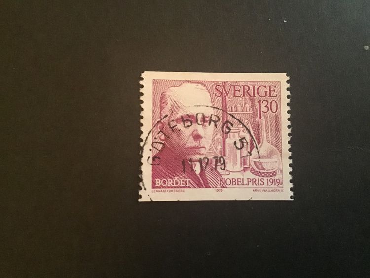 NOBELPRISTAGARE 1919. Facit nr 1110 PRAKTSTÄMPLAT GÖTEBORG 51