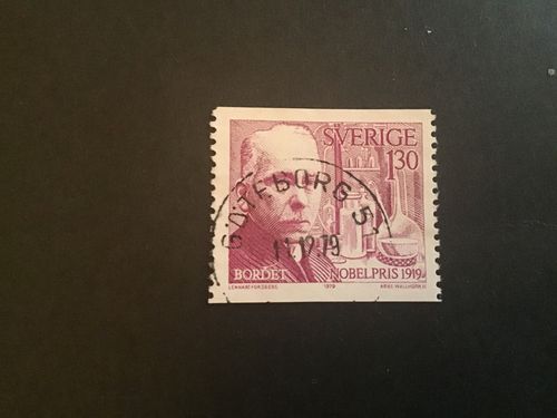 NOBELPRISTAGARE 1919. Facit nr 1110 PRAKTSTÄMPLAT GÖTEBORG 51