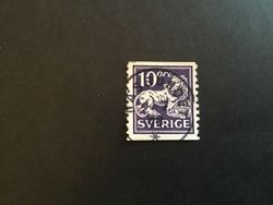 STÅENDE LEJON facit nr 146 A PRAKTSTÄMPLAT NÄSSUNDET