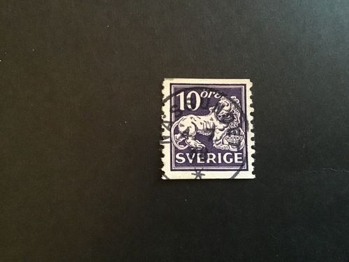 STÅENDE LEJON facit nr 146 A PRAKTSTÄMPLAT NÄSSUNDET