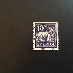 STÅENDE LEJON facit nr 146 A PRAKTSTÄMPLAT NÄSSUNDET