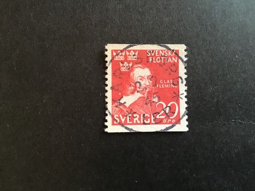 SVENSKA FLOTTAN  facit nr 354 A  PRAKTSTÄMPLAT KARLSBORG