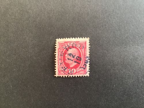 OSCAR II KOPPARTRYCK facit nr 54 MED SPEGELTRYCK
