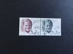 OLOF PALME 1986 facit nr 1402 SX STÄMPLAT PAR