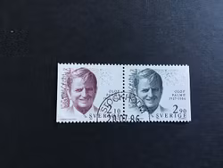 OLOF PALME 1986 facit nr 1402 SX  STÄMPLAT PAR