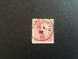 GUSTAF VI ADOLF TYP I facit nr 405 A PRAKSTÄMPLAT AGUNNARYD