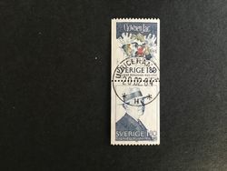 HJALMAR BERGMAN 1983 facit nr 1267 SX2 LYXSTÄMPLAT PAR ULRICEHAMN 1