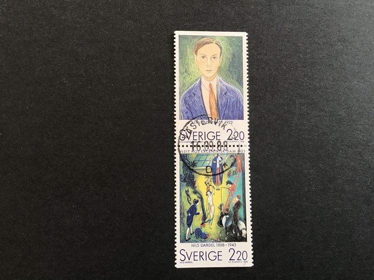 SVENSKA KONSTNÄRER I PARIS facit nr 1517 SX LYXST PAR VÄSTERVIK 3