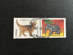 KMRATPOSTEN 1992 facit nr 1737 SX LYXSTÄMPLAT PAR SUNDBYBERG