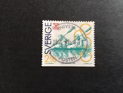 OLYMPISKT GULD I 1991 facit nr 1699 LYXSTÄMPLAT KNIVSTA