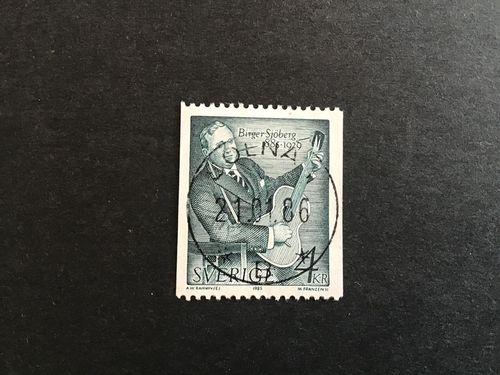 PERSONJUBILEER 1985 facit nr 1370 LYXSTÄMPLAT SOLNA