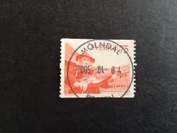 SPELMAN 1975 facit nr 941 LYXSTÄMPLAT MÖLNDAL