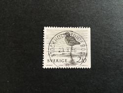 FÅGLAR VID VATTEN 1986 facit nr 1394 LYXSTÄMPLAT STOCKHOLM-TOMTEBODA