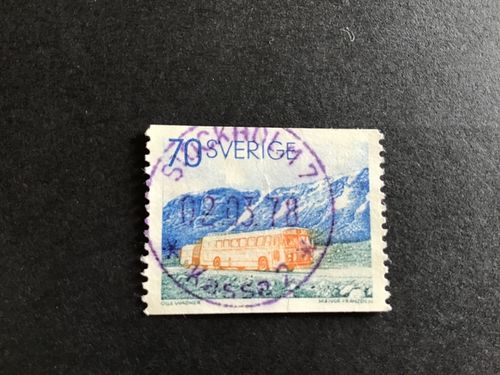 PISTDILLIGENSER 1973 facit nr 808 LYXSTÄMPLAT STOCKHOLM  7