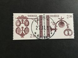 FÖRETAGSPOST facit nr 1184 SX2 LYXSTÄMPLAT PAR AVESTA 1