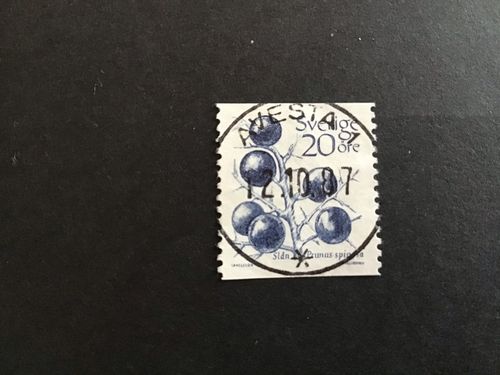 FRUKTER 1983 facit nr 1244 LYXSTÄMPLAT AVESTA 1