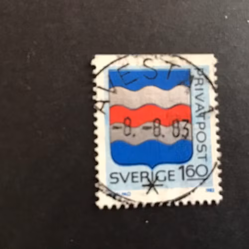 RABATTMÄRKEN V 1983 facit nr 1251 LYXSTÄMPLAT AVESTA 1
