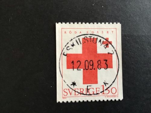 RÖDA KORSET 1983 facit nr 1268 LYXSTÄMPLAT ESKILSTUNA 2