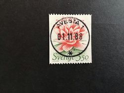 LEVANDE NATUR 1985 facit nr 1342 LYXSTÄMPLAT AVESTA 1