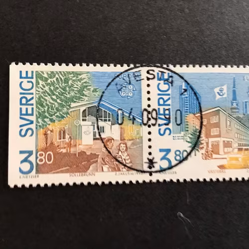 EUROPA XIX facit nr 1608 SX LYXSTÄMPLAT AVESTA 1