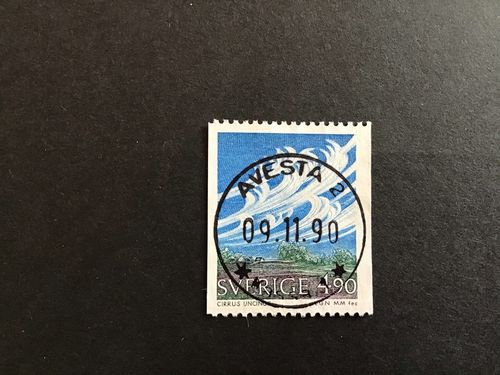 MOLN OCH VÄDER facit nr 1652 LYXSTÄMPLAT AVESTA 2