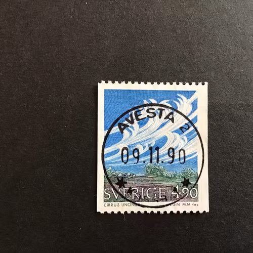 MOLN OCH VÄDER facit nr 1652 LYXSTÄMPLAT AVESTA 2