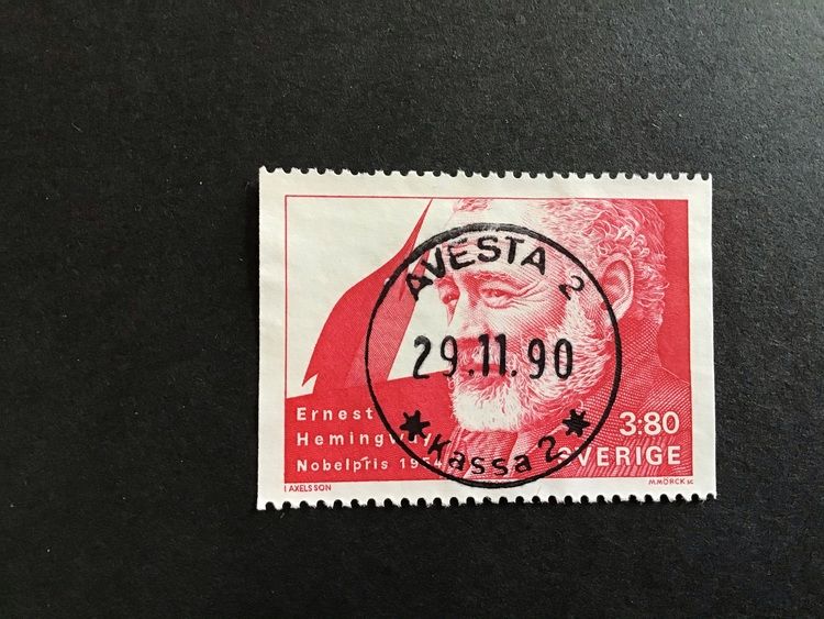 NOBELPRISTAGARE 1990 facit nr 1657 LYXSTÄMPLAT AVESTA 2