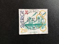 OLYMPISKT GULD I facit nr 1699 LYXSTÄMPLAT AVESTA 1