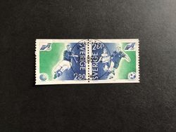 EM I FOTBOLL 1992 facit nr 1733 SX1 LYXSTÄMPLAT PAR AVESTA 1