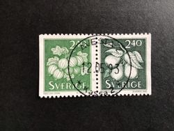 BÄR OCH FRUKTER  facit nr 1786 SX LYXSTÄMPLAT PAR AVESTA 2