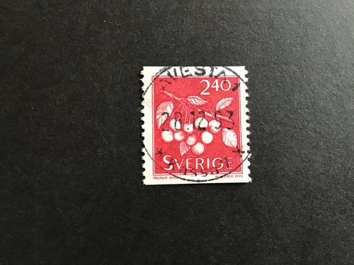 BÄR OCH FRUKTER 1993 facit nr 1784 LYXSTÄMPLAT AVESTA 1