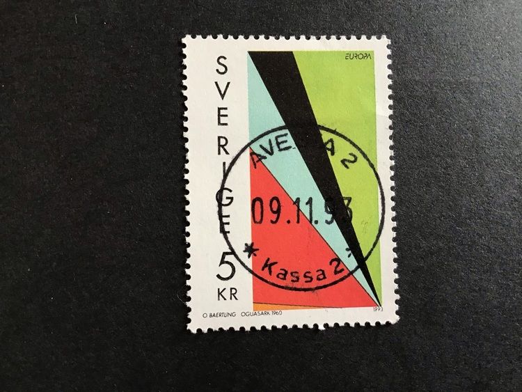EUROPA XXII SAMTIDA KONST facit nr 1795 LYXSTÄMPLAT AVESTA 2