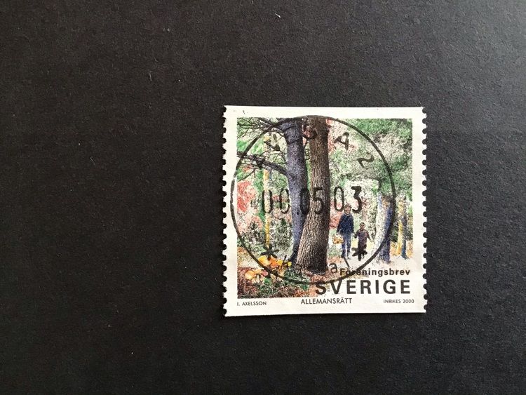 SKOGEN 2000 facit nr 2178 LYXSTÄMPLAT AVESTA 2