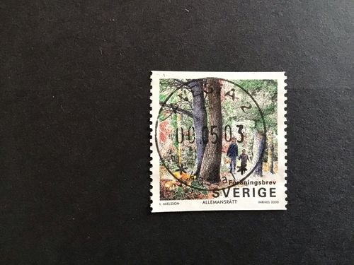 SKOGEN 2000 facit nr 2178 LYXSTÄMPLAT AVESTA 2
