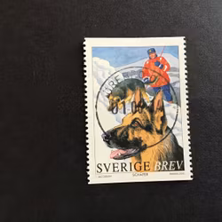 HUNDAR 2001 facit nr 2233 LYXSTÄMPLAT ÖREBRO CITY