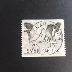 TRANDANS 1968 facit nr 621 PRAKTSTÄMPLAT KARLSTAD 4