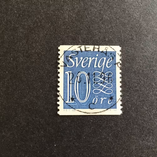 NY SIFFERTYP facit nr 395 A LYXSTÄMPLAT VÄSTERÅS P