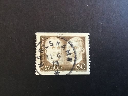 NOBELPRISTAGARE 1912 facit nr 803 PRAKTSTÄMPLAT KARLSHAMN