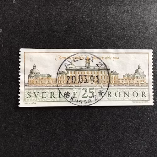 DROTTNINGHOLM 1991 facit nr 1679 lyxstämplat AVESTA 2