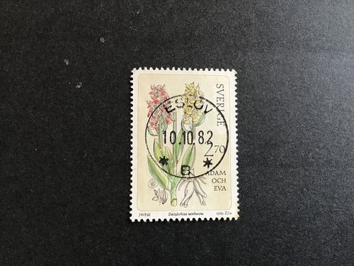 VILDA ORKIDEER facit nr 1224 LYXSTÄMPLAT ESLÖV