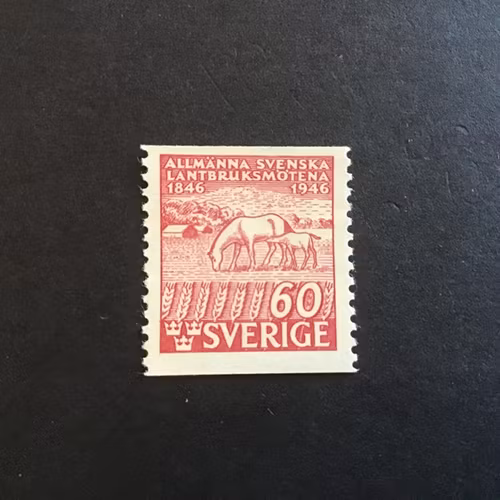 LANTBRUKSMÖTENA 100 ÅR 1946 FACIT NR 369 POSTFRISKT MÄRKE