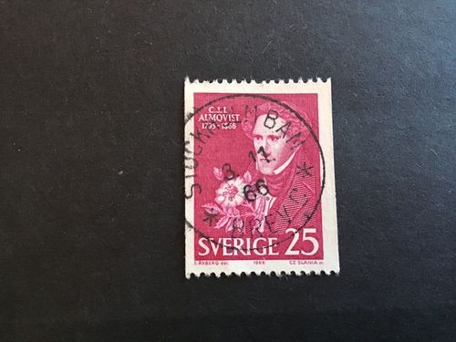 ALMQVIST  facit nr 585 A praktstämplat STOCKHOLM BAN BREV C