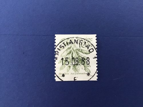 FRUKTER 1983 facit nr 1242  LYXSTÄMPLAT KRISTIANSTAD 1